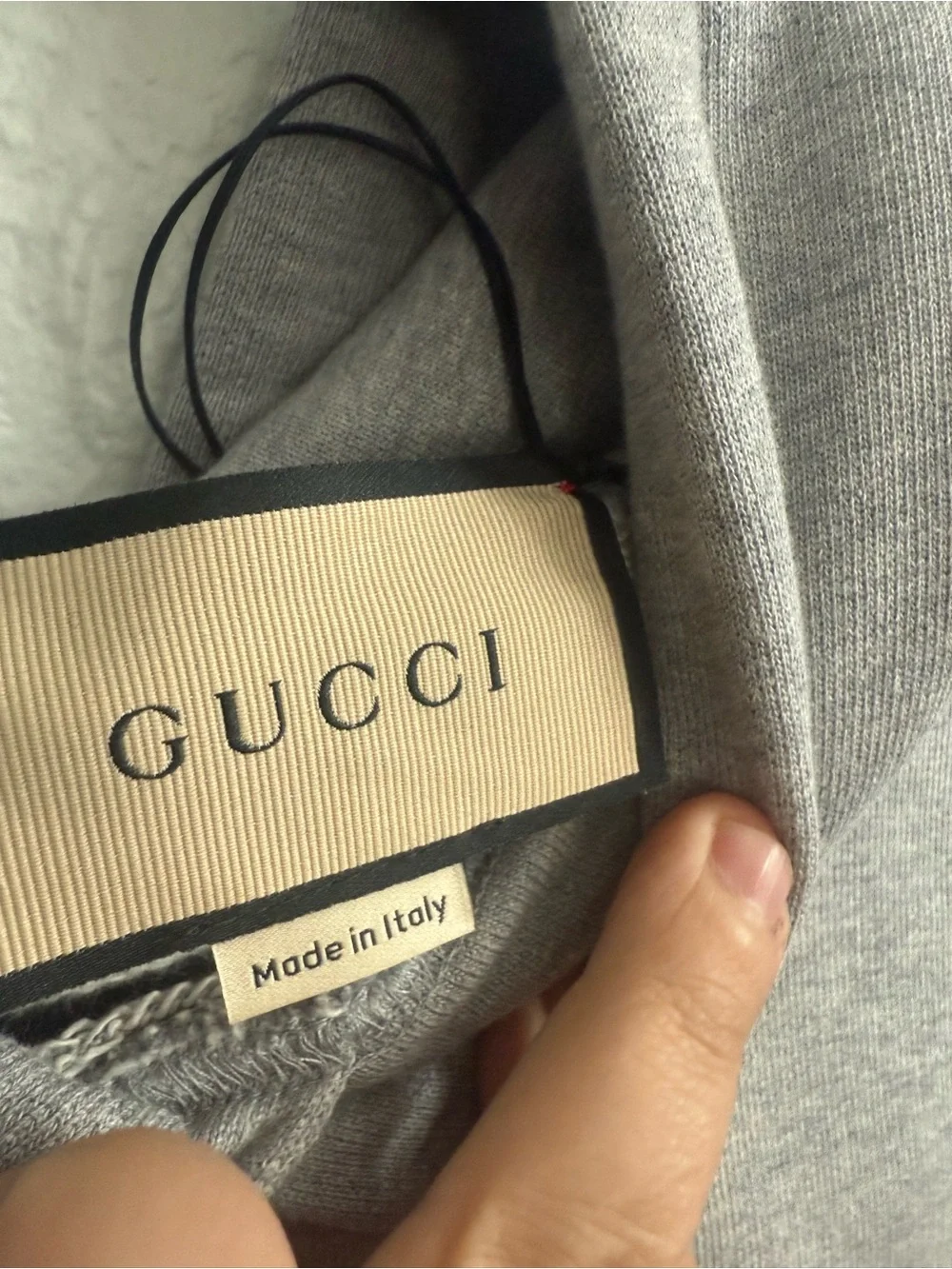 Brand new mens Gucci Gray Hoodie size xl